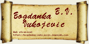 Bogdanka Vukojević vizit kartica